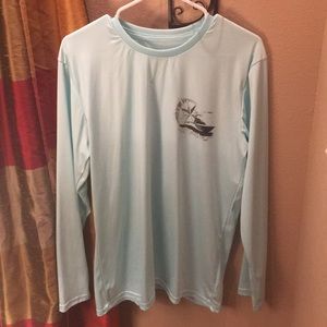 Spicy Tuna Performance Men’s Shirt Aqua colored